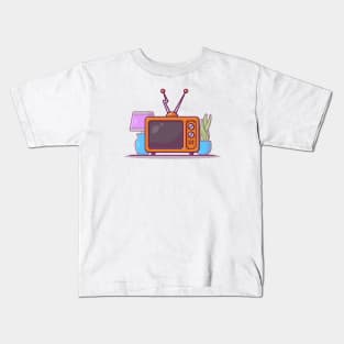 Vintage Television Kids T-Shirt